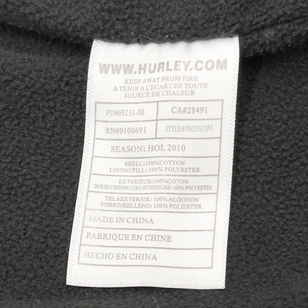Hurley Mens Quilted Jacket Size‎ M Utility Military Skate Outdoor Grunge Street - Picture 12 of 16
